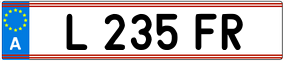 Trailer License Plate